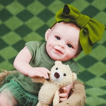 Realistic Reborn Baby Dolls Lifelike 20-Inch Newborn Girl Vinyl Real Life Dolls Soft Cloth Body with Feeding Accessories Gift Box for Kids Age 3