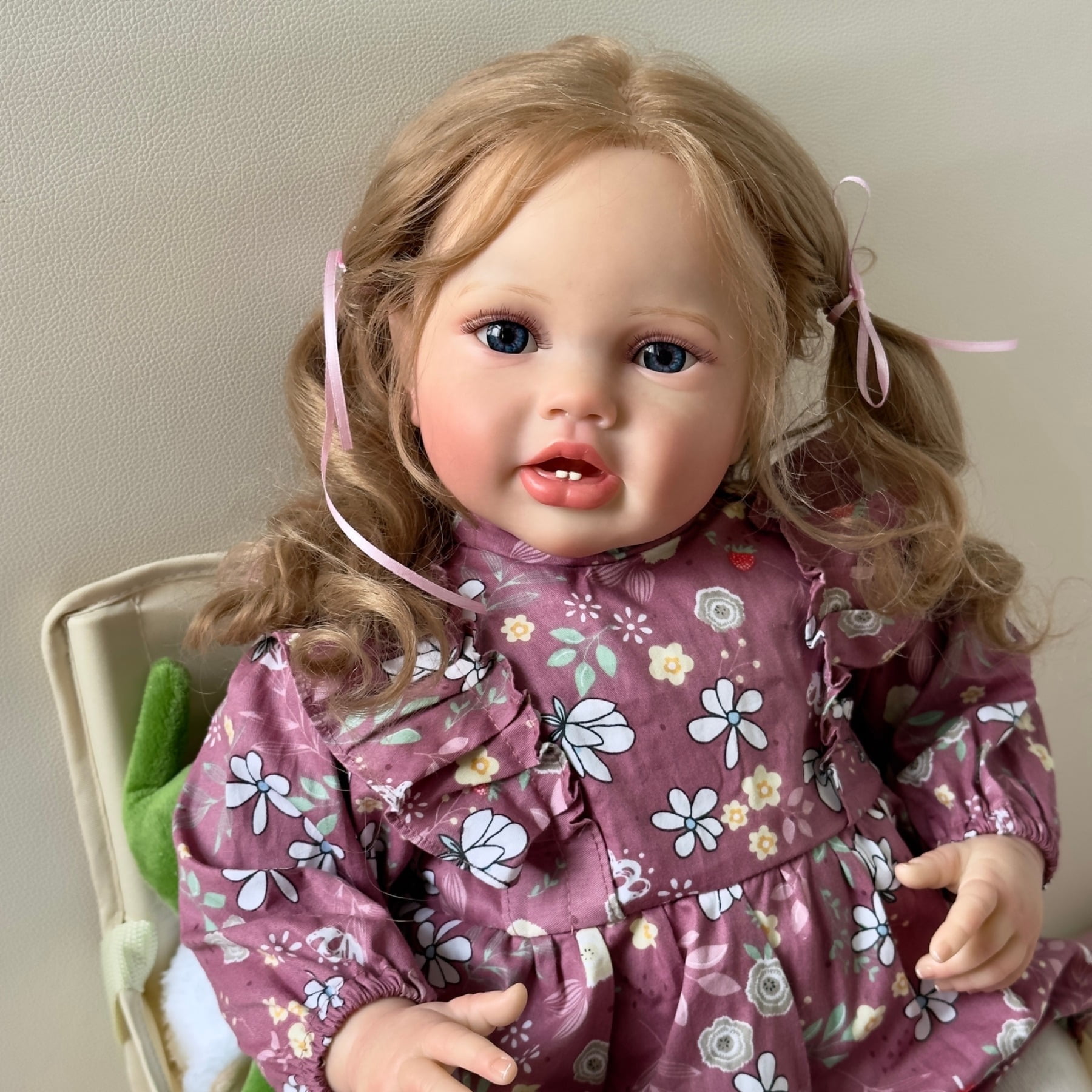 Realistic Reborn Baby Dolls, Lifelike 24 inches Cloth Body Adorable Baby Dolls, Real Life Baby Doll with Toy Accessories Gift Set for Kids Age 3+