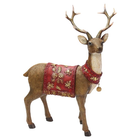 Realistic Reindeer Figures Christmas Decorations Deer Model Collectible Table Desk Ornament Home Decors Gift