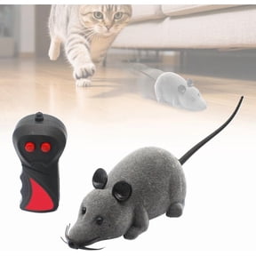 Realistic Remote Control Mouse for Cats - Automatic Interactive Pet Toy, 4-Way Movement for Cat Dog Indoor Play & Chasing Prank
