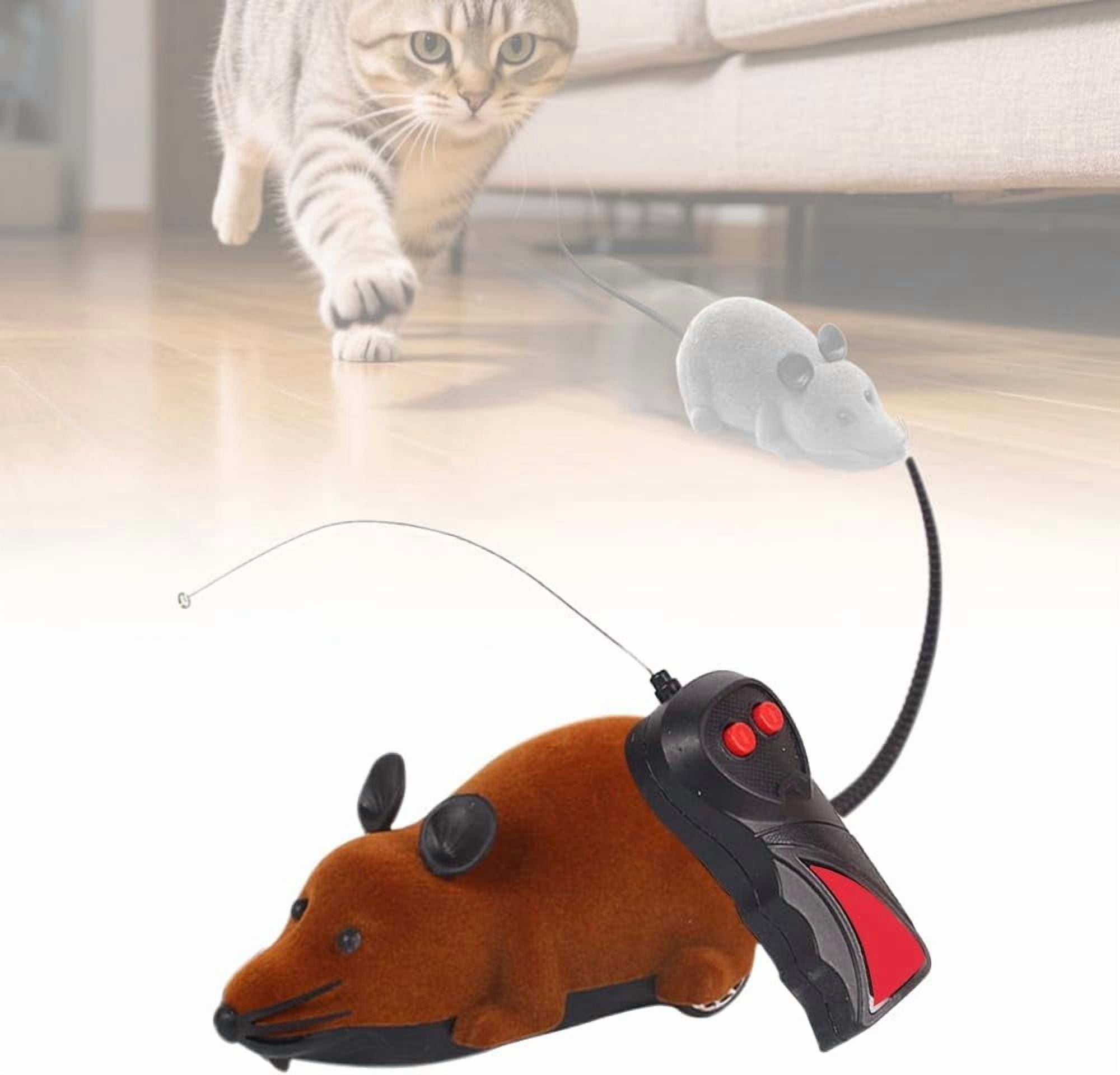 Remote Control Cat Machine Realistic Remote Control Mouse for Cats - Automatic Interactive Pet Toy ...