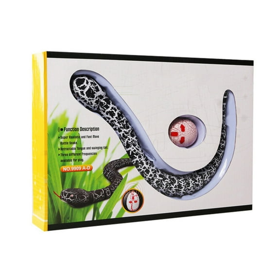 Realistic Remote Control Snake Toy with LED Eyes and Retractable Tongue, USB Rechargeable, Perfect for Kids and Pets