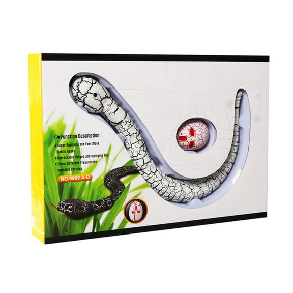 Realistic Remote Control Snake Toy with LED Eyes and Retractable Tongue, USB Rechargeable, Perfect for Kids and Pets