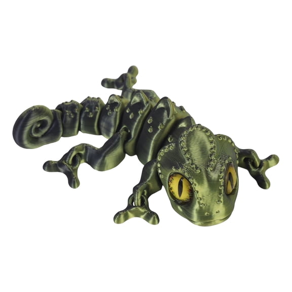 Realistic Reptiles Sculpture Poseable Articulated Joints Art Piece Gradients Color Statue for Home Decors Ornament