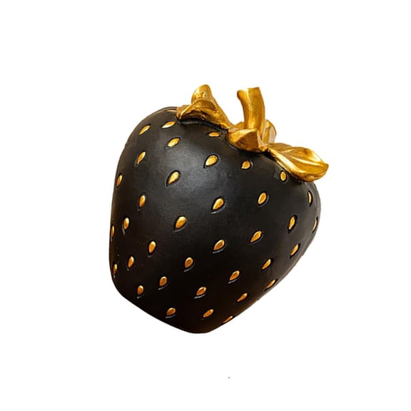 Realistic Resins Strawberry Statue Fruit Props for Kitchen Tabletop Display and Photography Backdrop Party Decoration