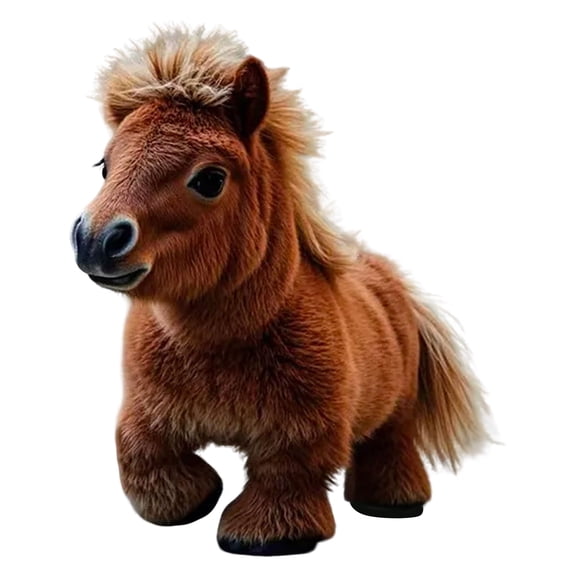 My Realistic Robot Ponys, Interactive Horse Robot Toy, Walking Toy Electric Interactive Smart Horse, Cuddly Kids Robots Pet, Soft Robotic Pet for Boys Girls, Birthday