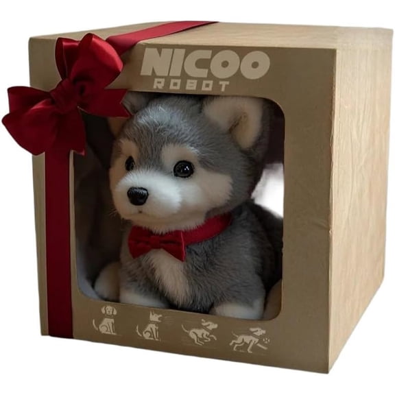 [Realistic Robot Puppy] 2026 New Realistic Robot Puppy Dog - Walking, Barking, Tail Wagging, Acts Like A Real Puppy, Robotic Dog For Adults