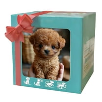 My Realistic Robot Puppy, 6.7" Robot Dog Plush Toy Electronic Interactive Puppy - Walking, Barking, Tail Wagging, Stretching Companion Animal for Boys Girls Toys