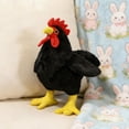 thumbnail image 1 of Realistic Rooster Plush Large Stuffed Animal With Red Comb For Farm Themed Decor & Comfort(Black-20Cm), 1 of 5