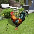 thumbnail image 1 of Realistic Rooster Statue Outdoor Garden Decor, Farmhouse Animal Sculpture for Lawn Yard Patio, Weather Resistant Rooster Figure Farm Theme Decoration, 1 of 5