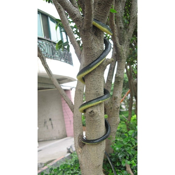 Realistic Rubber Black Snake 51 Inch Long Scare Fidget Toys Prank for Practical Jokes