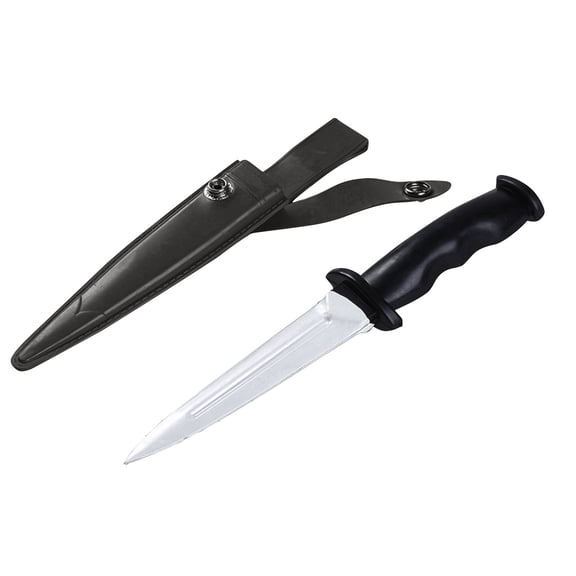 Realistic Rubber Training Knife 8.8-Inch Soft Synthetic Dagger Model Rehearsal Tactical Theater Staging Prop Weapon for Costume Party
