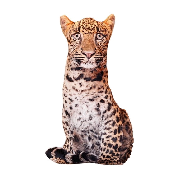 Realistic Safari Animal Plush Dolls, Soft Stuffed Hugging Pillows for Living Room Decor 2026 Gift Selection Series, Cheetah
