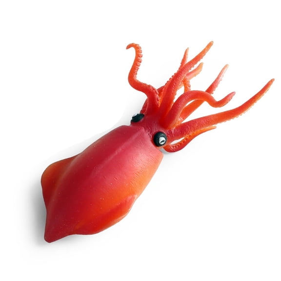 Realistic Sea Animal Figures Models Simulation TPR Rubber Squid Figurine Stress Relief Toy Decompression Toy Prank Props