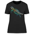 thumbnail image 1 of Realistic Sea Turtle Graphic T-Shirt Women -Image by Shutterstock, Female Large, 1 of 2