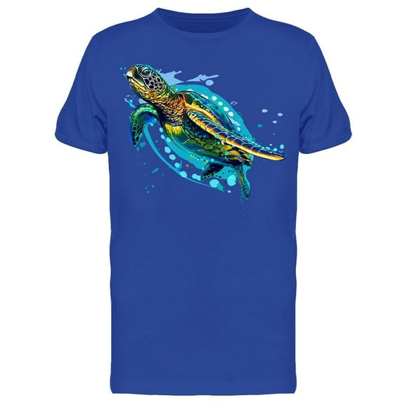 Realistic Sea Turtle T-Shirt Men -Image by Shutterstock, Male XX-Large
