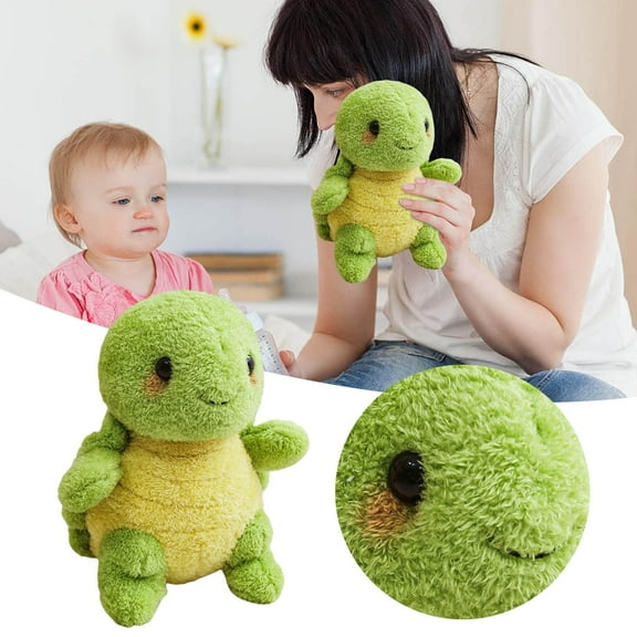 Realistic Sea Turtle Toy Adorable Ocean Animal Stuffed Doll Soft Cuddly Hugging Pillow For Kids Children Bedroom