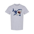 thumbnail image 1 of Realistic Shark Design T-Shirt Men -Image by Shutterstock, Male Large, 1 of 2