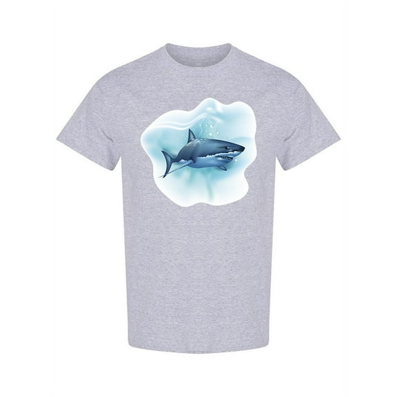 Realistic Shark Graphic T-Shirt Men -Image by Shutterstock, Male 3X-Large
