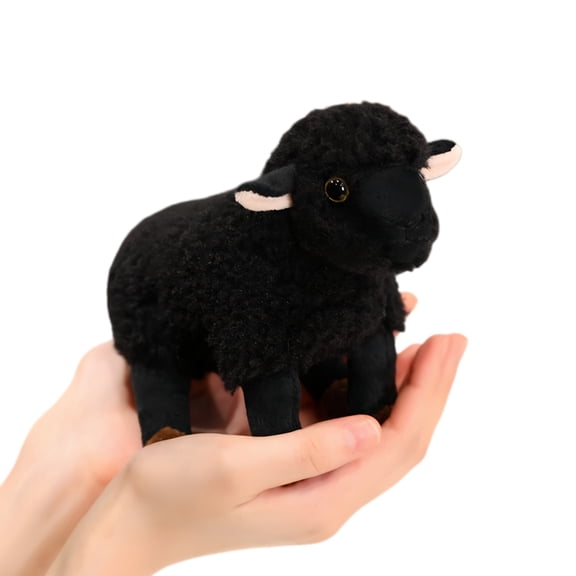Realistic Sheep Plush Toys Soft Stuffed Standing Sheep Doll Cute Delicate Keychian Pendants Bags Decor