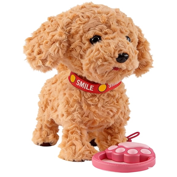 Realistic Simulation Pet Dog Toy Electric Plush That Walks Barks and Talks for Children Interactive Experience