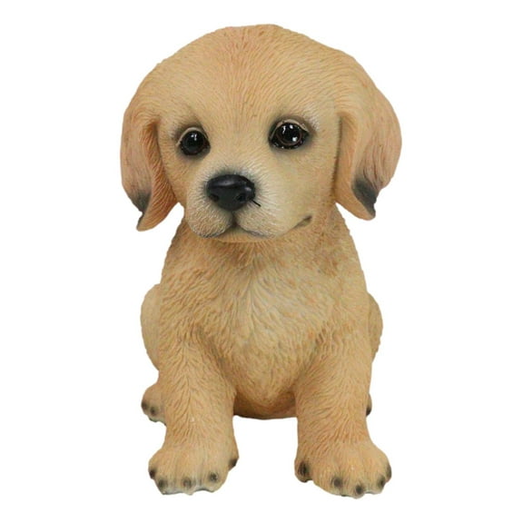 Realistic Sitting Adorable Labrador Puppy Figurine 5.75"H Pet Pal Collectible