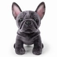 thumbnail image 1 of Realistic Sitting Bulldog Plush Toy, Lifelike Detailed Stuffed Animal, Soft Pet Simulation Figure, Cute Canine Home Decor Gift For Adults, 1 of 9