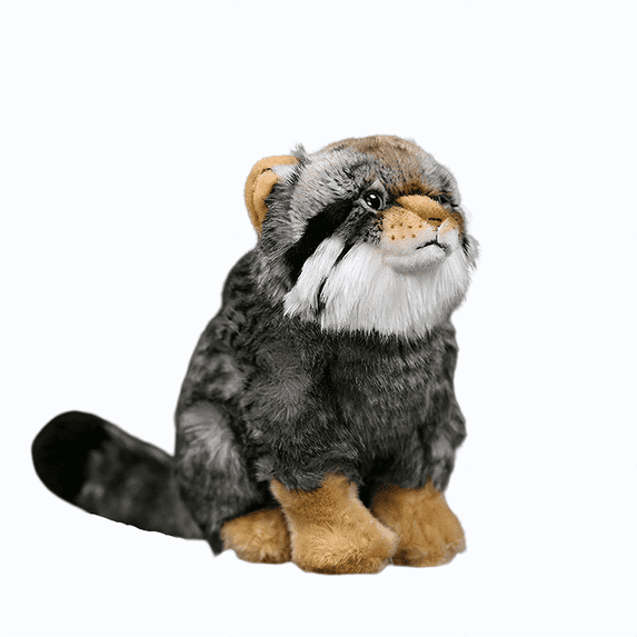 Realistic Sitting Pallas's cat Stuffed Animal Plush Toy, Manul Plushies