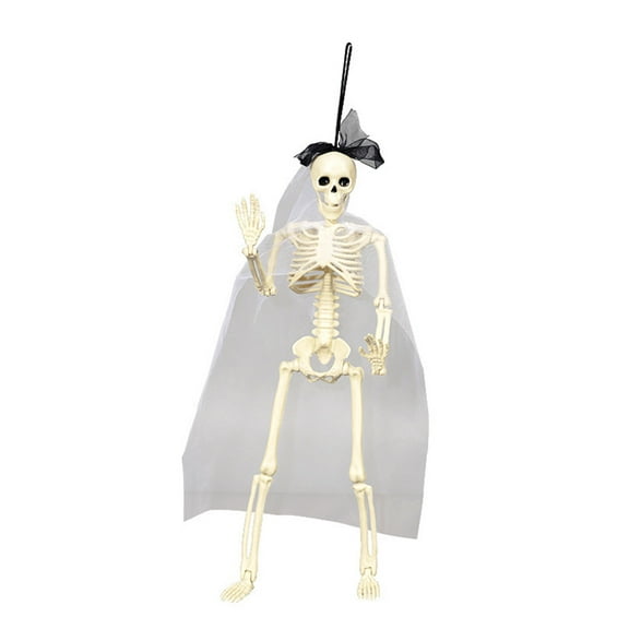 Realistic Skeleton Bride/Groom Ornament Halloween Decorations With Adjustable Joints For Home Party Decoration