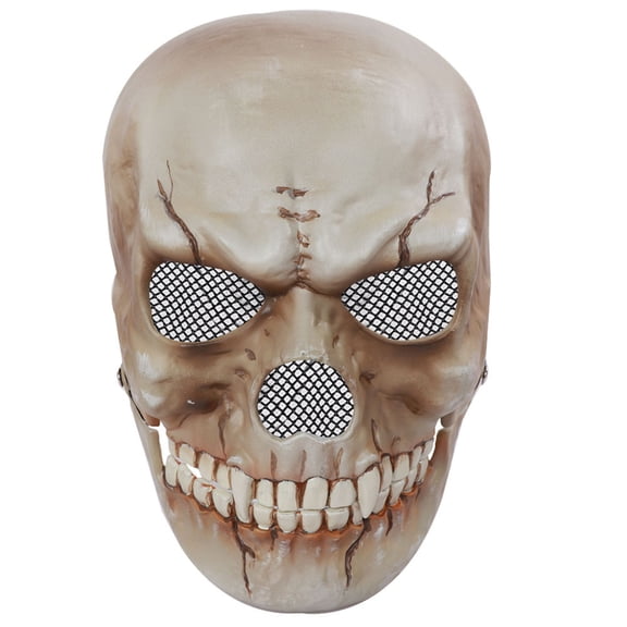 Realistic Skeleton Mask with Moving Jaw,Scary Skull Mask for Halloween Christmas Role-Play Party