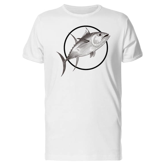 Realistic Sketch Of Tuna T-Shirt Men -Image by Shutterstock, Male Large