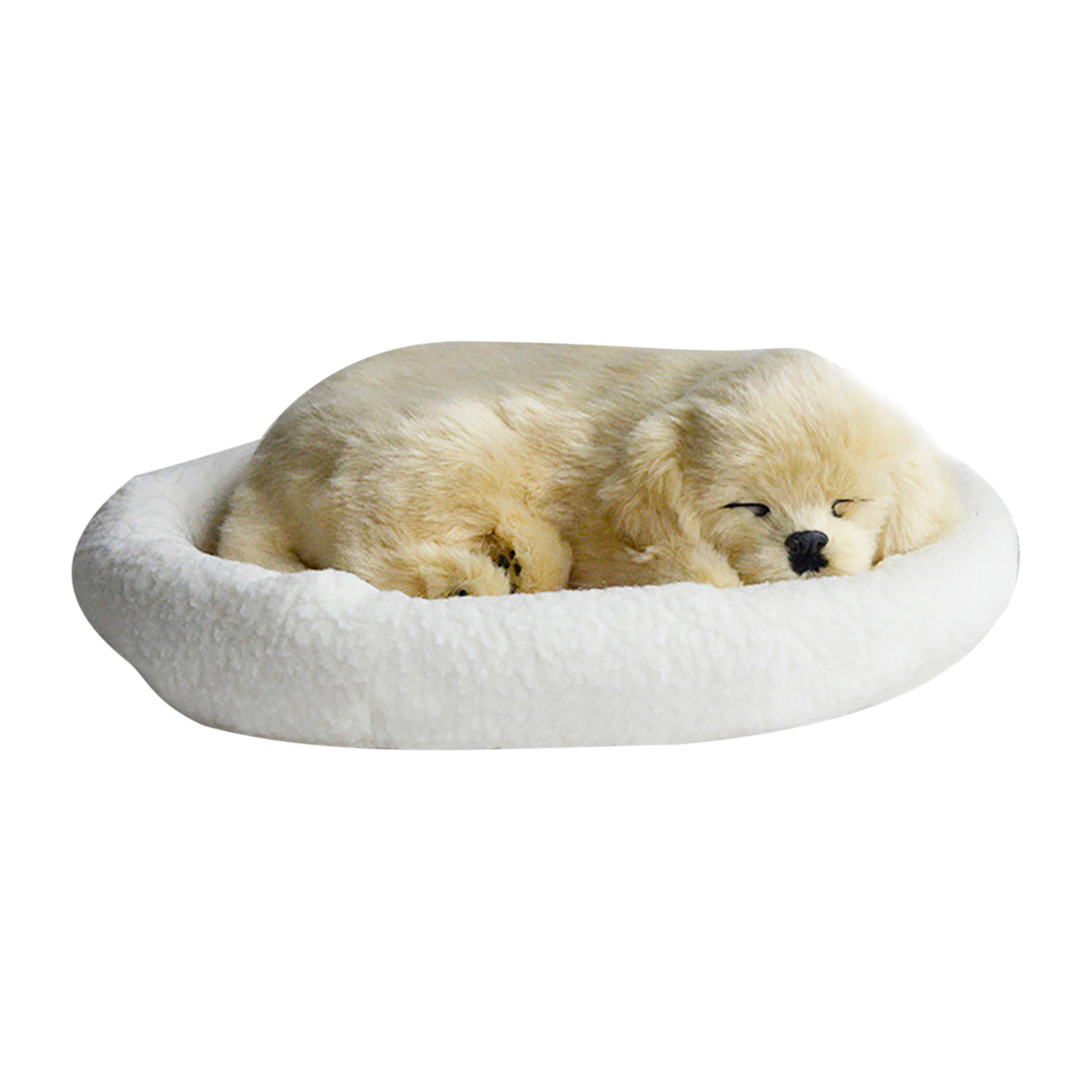 Plush Creative Sleeping Furry Realistic Decor Animals With Sound Gifts