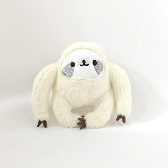 Realistic Sloth Stuffed Animal - Lifelike Plush Sloth Toy With Soft Fuzzy Texture, 4 Inches Tall In Beige Color - For Kids, Toddlers, Animal Lovers, Bedroom Decor, Playtime,