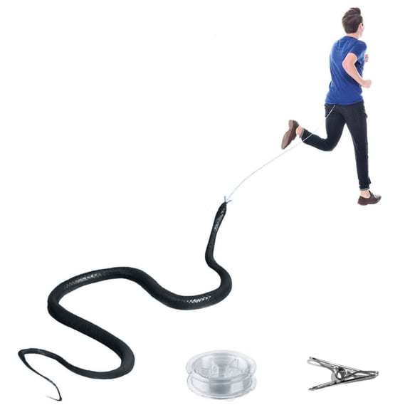 Realistic Snake Prank Kit with Clip and String for Fun Halloween Parties and Gag Gifts