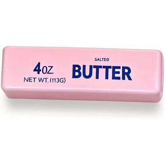 Realistic Soft Butter Stick Fidget Toys,Slow Rebound Cute Butter Squeeze Stress Balls, Slow Rising Portable Squishy for Adults Anxiety & Stress Relief, Sensory Gifts for Office, Home (Pink)