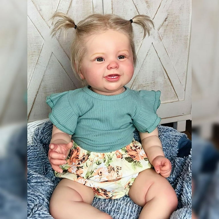 Realistic Soft Silicone Reborn Doll for Girls with 3d Painting 60cm