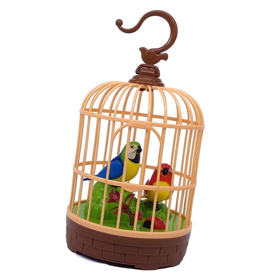 Realistic Sound Activated Bird Toy Electric Birdcage Toy Room Decors And Student Relaxation Singing Toy