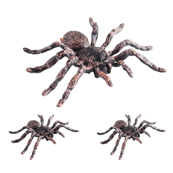 Realistic Spider Action Figure Model, Decorative Insect Figurine for Science Education, Lifelike Crawling Animal Display, Party Prop, Black