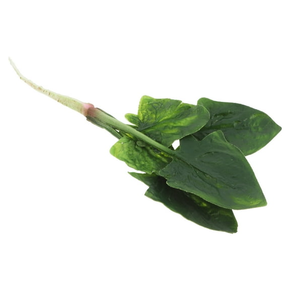 Lifelike Spinach Artificial Vegetables Decorative Food Set Faux Veggies for Home Kitchen Decor Photo Props