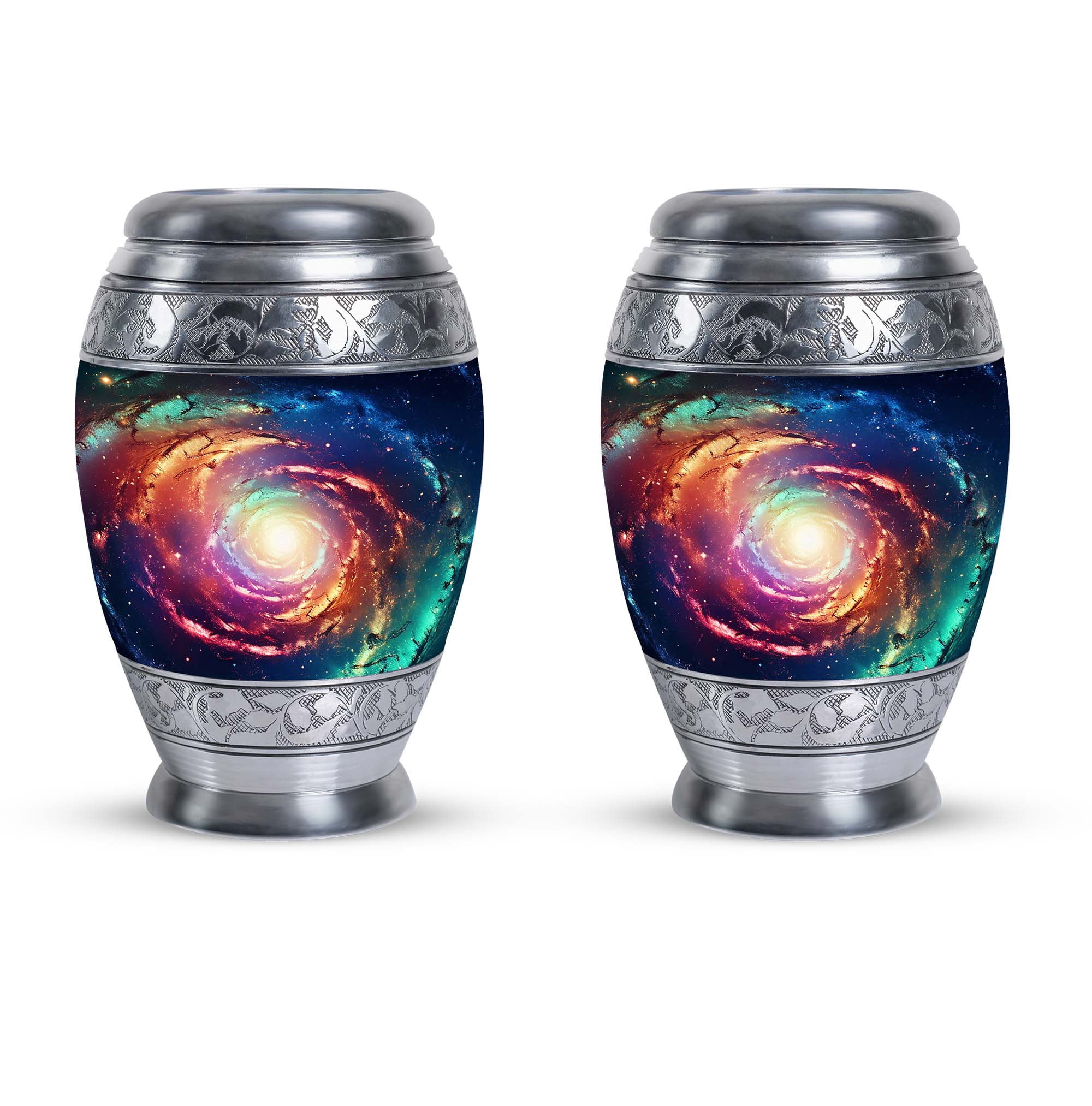 Realistic Spiral Galaxy Small Urn For Ashes Adult Male, Cremation Urns ...