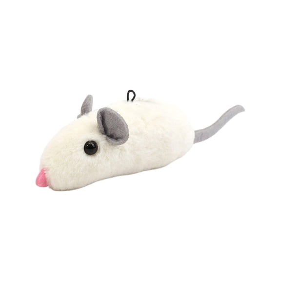 Realistic Squeaky Plush Mouse Cat Toy, Interactive Self‑Play Molar Entertainment Toy, Soft Stuffed Squeaking Rodent Play Accessory for Indoor Kittens, Adult Cats Pet Supplies