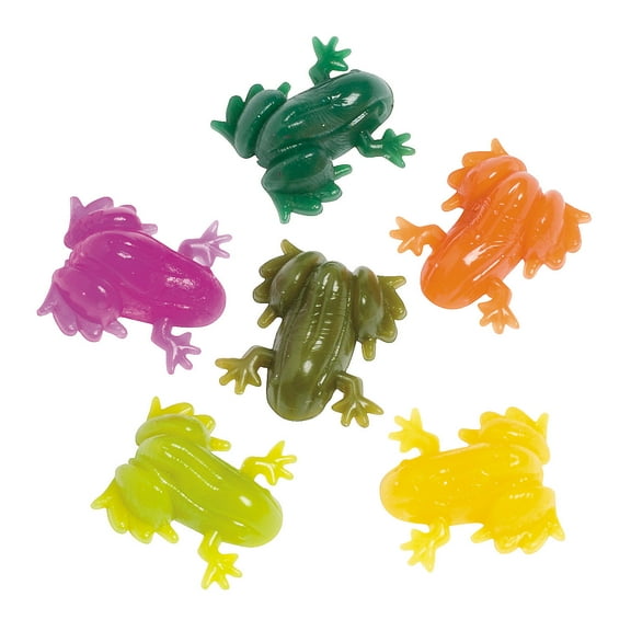 Realistic Sticky Frogs - Party Favors - 48 Pieces