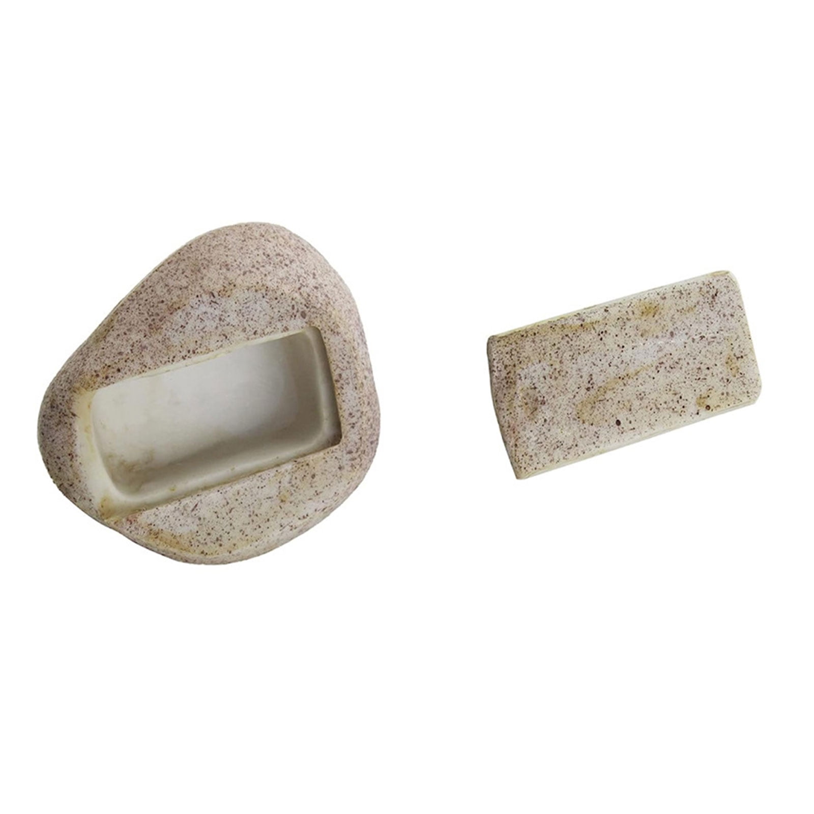 Realistic Stone Key Hider for Outdoor Garden Imitation Rock Key Holder ...