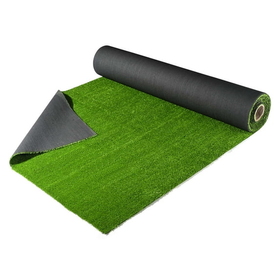 Realistic Artificial Grass Mat 65x5ft, 3/8" Blade Height, Durable PP & SBR Latex, UV Resistant, Pet & Pool Friendly, Indoor/Outdoor Garden Lawn Turf with Drainage