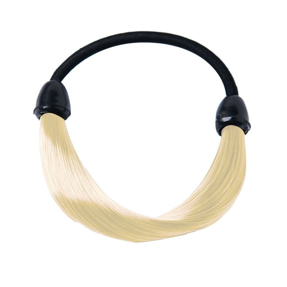Realistic Synthetic Elastic Rubber Hair Rope Wig Ponytail Holder Accessory for Care and Styling