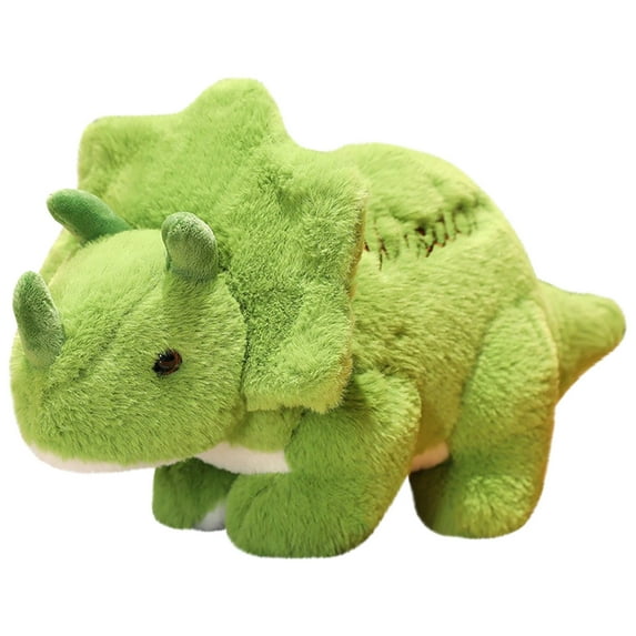 Realistic T-Rex Plush Toy, Soft Tyrannosaurus Rex Stuffed Animal for Home Decor, Bold Dinosaur Figurine for Office Desk, Premium Green Dino Doll 8.7in