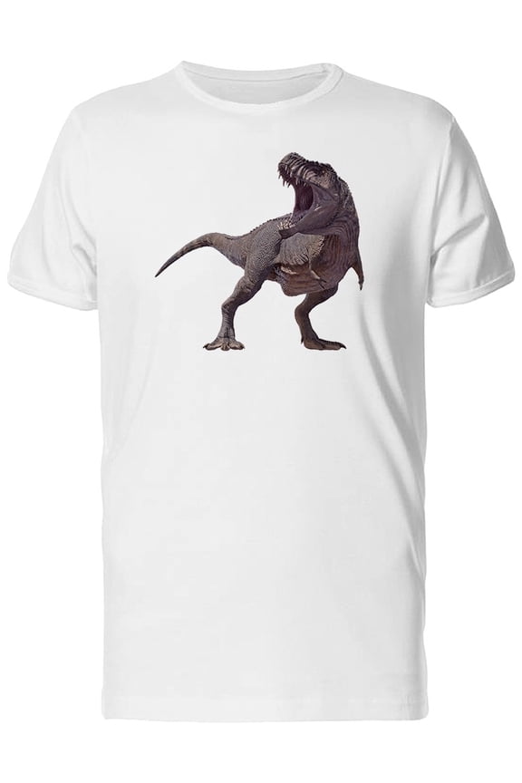 Realistic T-Rex Roaring T-Shirt Men -Image by Shutterstock, Male XX-Large