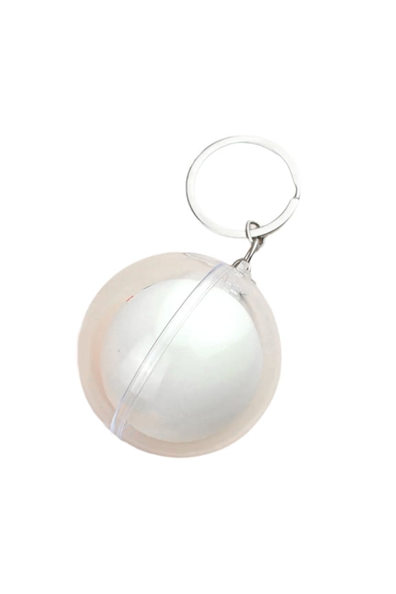 Realistic Table Tennis Keychain Acrylic & Alloy Sporty Design, Compact Engravable Players &