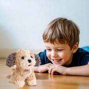 Realistic Teddy Dog Toy Stuffed Animal Soft Lamb Puppy Cuddly Companion Kids Indoor Outdoor