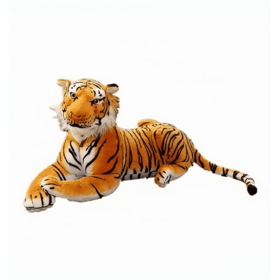 Realistic Tiger Plush Toy, Lifelike Stuffed Tiger Animal, Soft Cuddle Buddy for Kids Toddlers Animal Lovers, Perfect Birthday Gift for Boys Girls